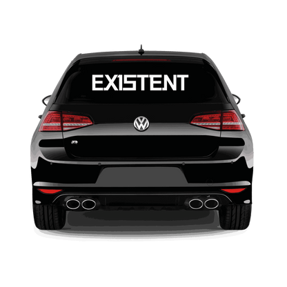 LOGO Autoaufkleber | Weiß | Groß